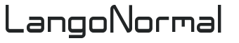 Langó Normal letters preview