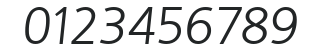 LarryBecker-Light Italic numbers preview