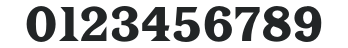 Latin CG Bold numbers preview