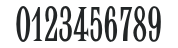 Latin CG Elongated numbers preview