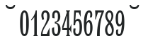 Latin Extra Condensed Hu Normal numbers preview