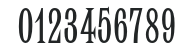 LatinMTStd-Condensed numbers preview