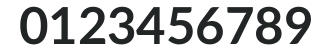Lato Bold numbers preview