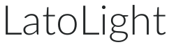 Lato Light preview