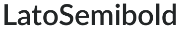 Lato Semibold preview