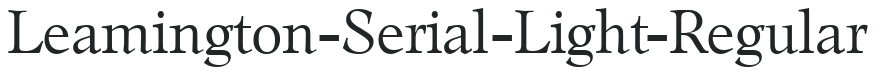 Leamington-Serial-Light-Regular preview