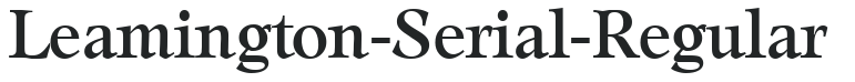 Leamington-Serial-Regular preview