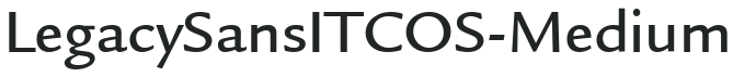 LegacySansITCOS-Medium preview