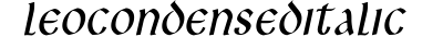 Leo Condensed Italic preview