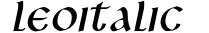 Leo Italic preview