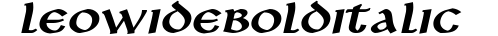 Leo Wide BoldItalic preview