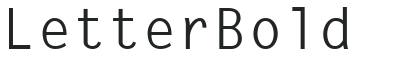 Letter Bold preview