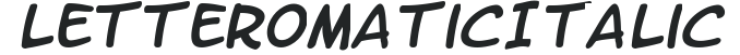 LetterOMatic! Italic preview