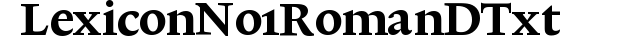Lexicon No1 Roman D Txt preview
