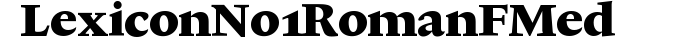 Lexicon No1 Roman F Med preview
