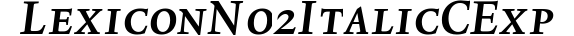 Lexicon No2 Italic C Exp preview