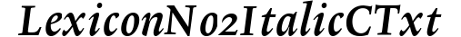 Lexicon No2 Italic C Txt preview