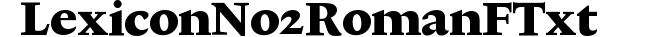 Lexicon No2 Roman F Txt preview
