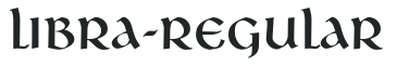 Libra-Regular letters preview