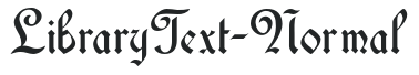 LibraryText-Normal letters preview