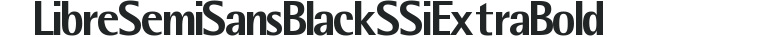 Libre SemiSans Black SSi Extra Bold preview