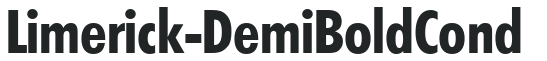Limerick-DemiBoldCond preview