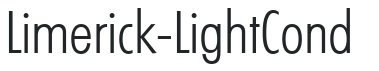 Limerick-LightCond letters preview