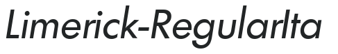 Limerick-RegularIta letters preview