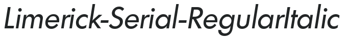 Limerick-Serial-RegularItalic preview