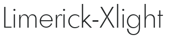 Limerick-Xlight letters preview