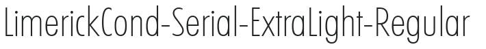 LimerickCond-Serial-ExtraLight-Regular preview