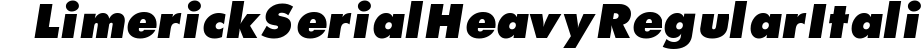 Limerick-Serial-Heavy-RegularItalic preview