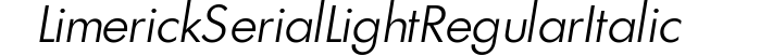 Limerick-Serial-Light-RegularItalic preview