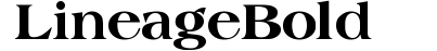 Lineage Bold preview