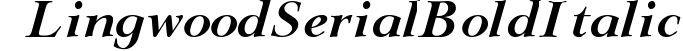 Lingwood-Serial-BoldItalic preview