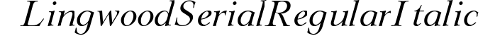 Lingwood-Serial-RegularItalic preview