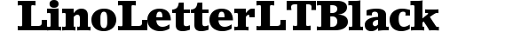 Lino Letter LT Black preview