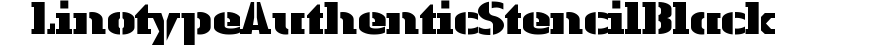 Linotype Authentic Stencil Black preview
