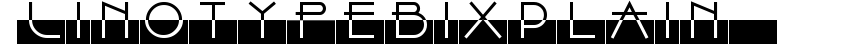 Linotype Bix Plain preview