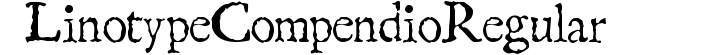 LinotypeCompendio Regular preview