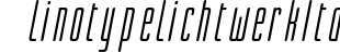 Linotype Lichtwerk Italic preview