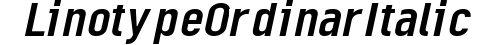 Linotype Ordinar Italic preview