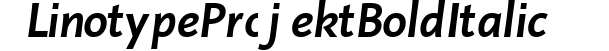 Linotype Projekt Bold Italic preview