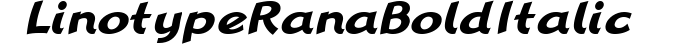 Linotype Rana Bold Italic preview