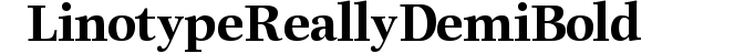 Linotype Really Demi Bold preview