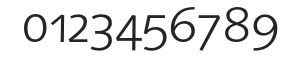LinotypeSyntaxOsF-Light numbers preview