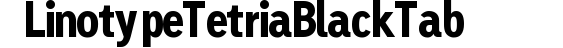 Linotype Tetria Black Tab preview
