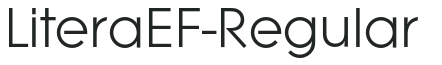LiteraEF-Regular letters preview