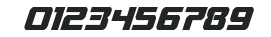 Livewired Condensed Italic numbers preview