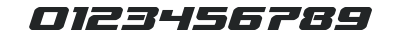 Livewired Expanded Italic numbers preview